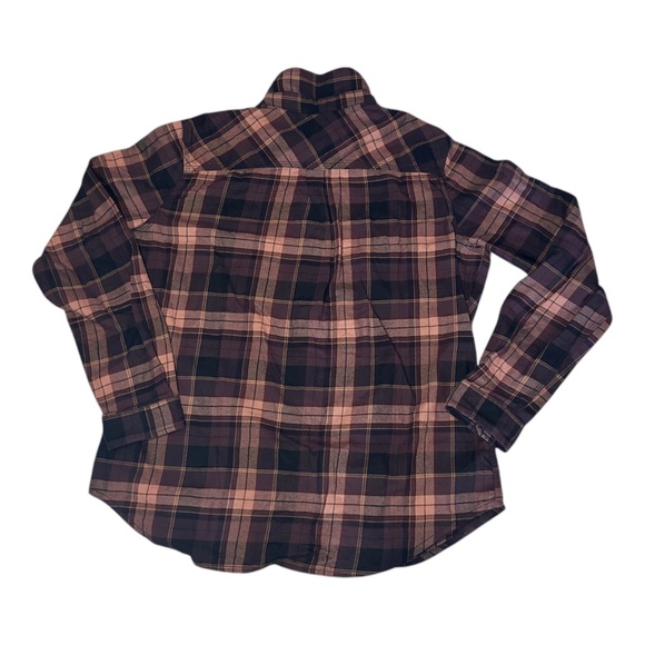 Carhartt 103226 PRT Women's Port Red Rugged Flex Flannel Hamilton Shirt L(12/14) - Picture 2 of 2